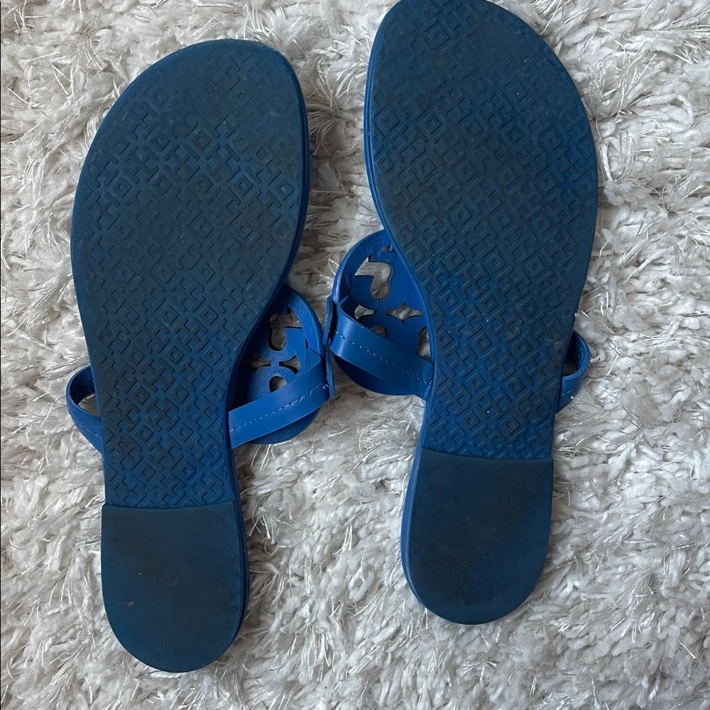 Tory Burch Tropical Blue Miller Sandals Size 9. Retail $198 - Picture 4 of 5
